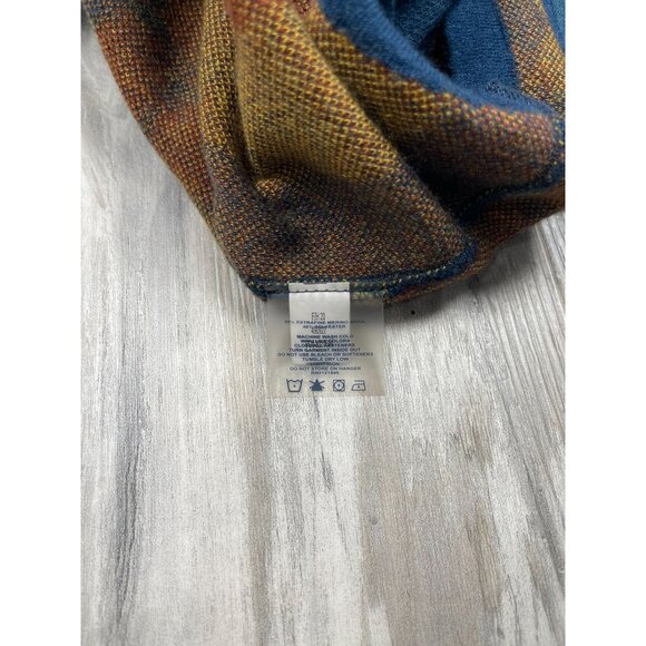 Title Nine 1/4 Zip Floral Sweater Small Zip Arm Pocket Merino Wool Blend Golfing - Picture 5 of 7